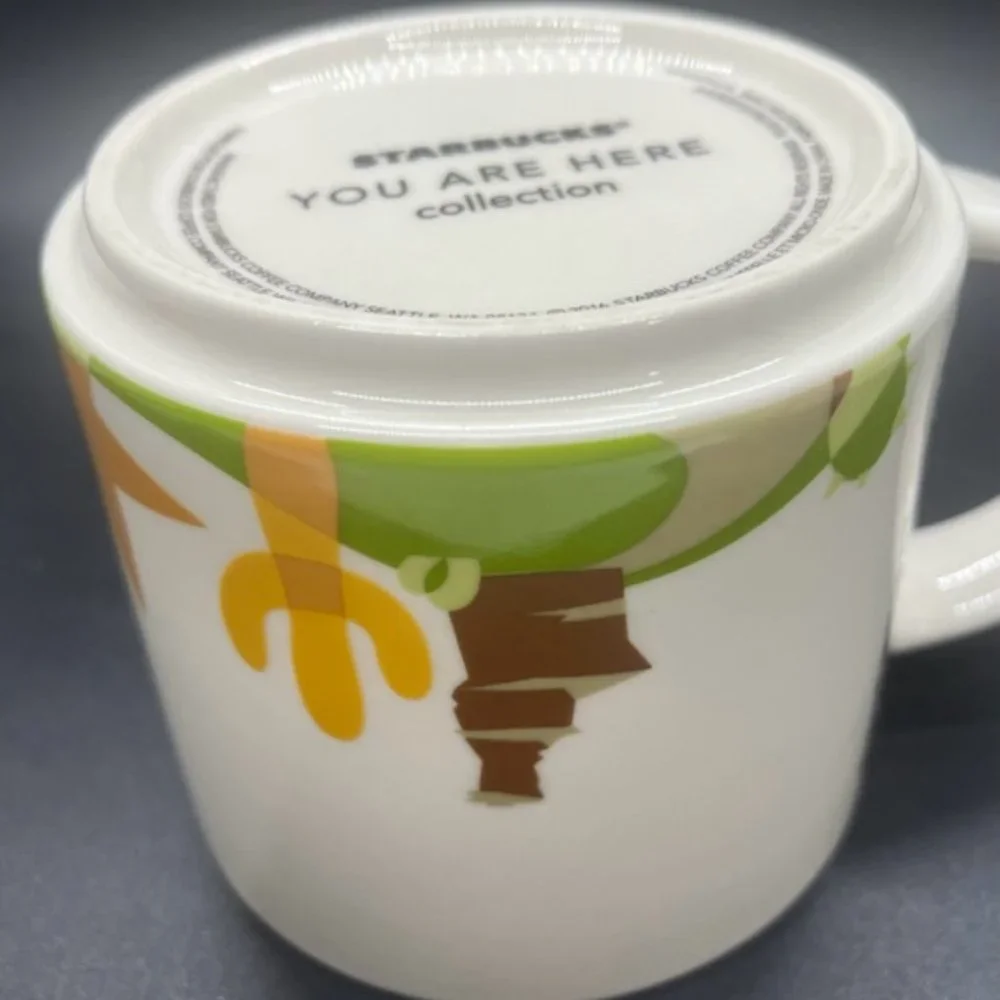 Starbucks Coffee Mug Texas You Are Here Collection‎ 14 oz White Cow Drinkware